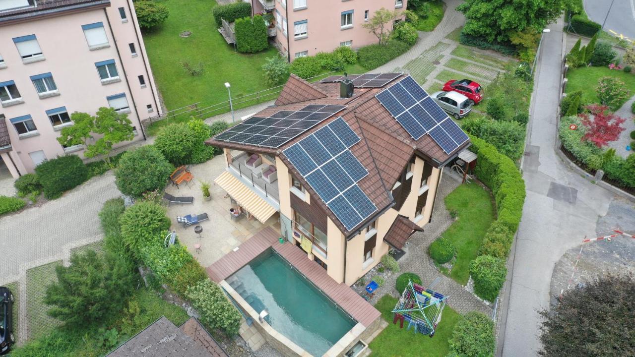 Zimmer Mit Eigenem Badezimmer Näfels Exteriör bild